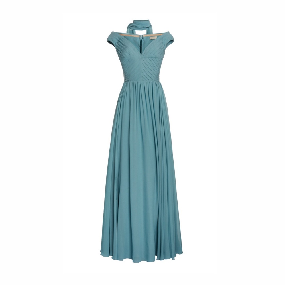 ELIE SAAB
Scarf-Detailed Blouson Maxi Dress blue